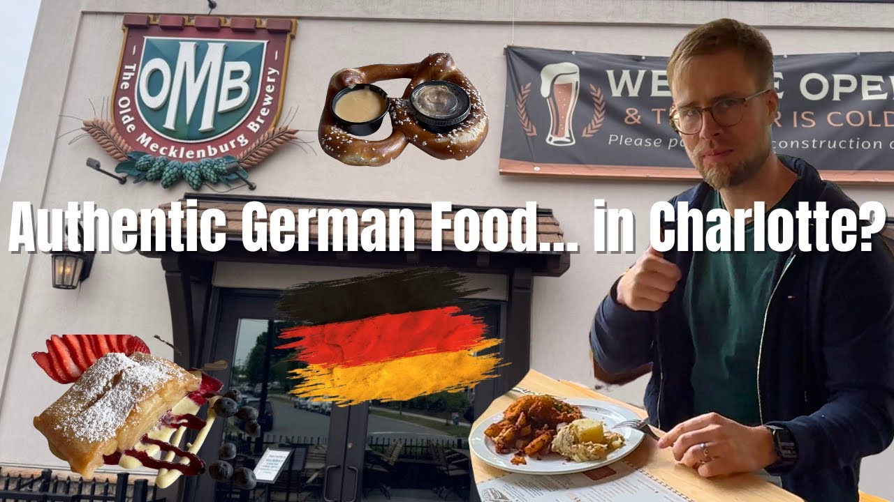 Authentic German Food in Charlotte? | Olde Mecklenburg Brewery Taste Test 🇩🇪🍺