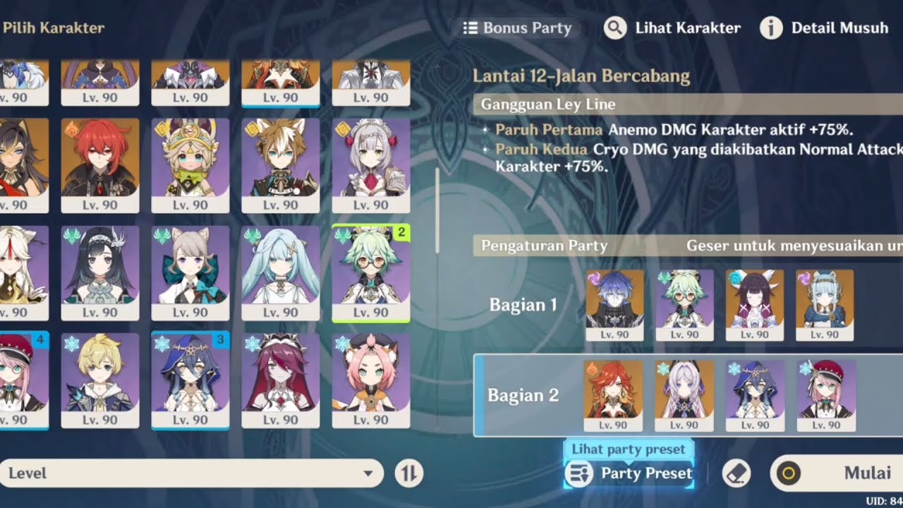 Spiral Abyss 6.4 tanpa varka, skirk dan eskopi
