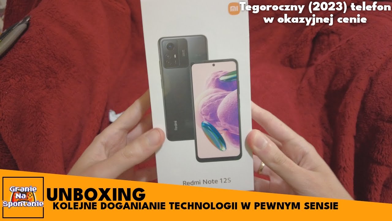 Otwieramy pudełeczko z Xiaomi Redmi Note 12S (8/256) + wgrany CzosnekOS do Anbernica RG35XX