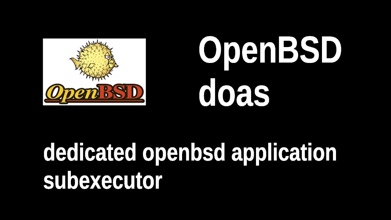 OpenBSD doas (sudo alternative)
