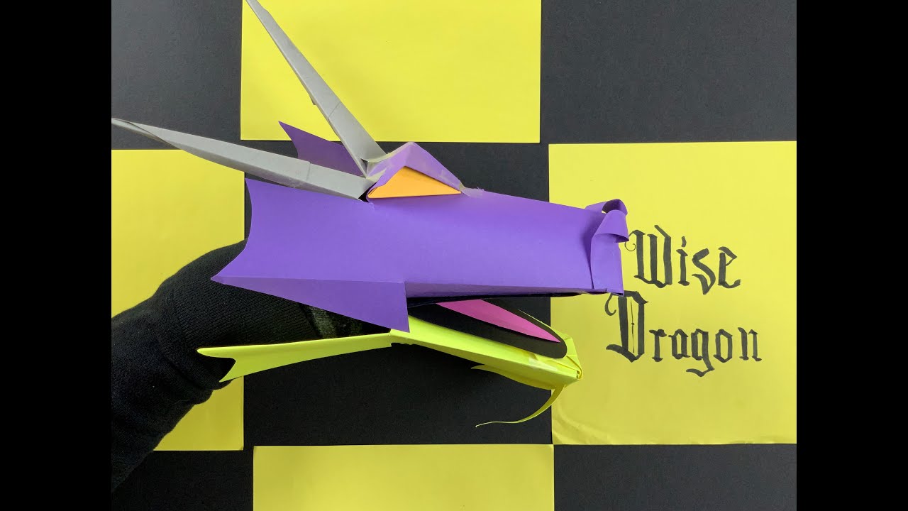 Make a Wise Dragon Puppet from Paper!
