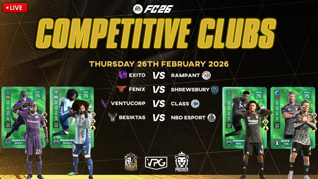 EAFC 26 COMPETITIVE 11V11 | VPG SEASON 17 MD15