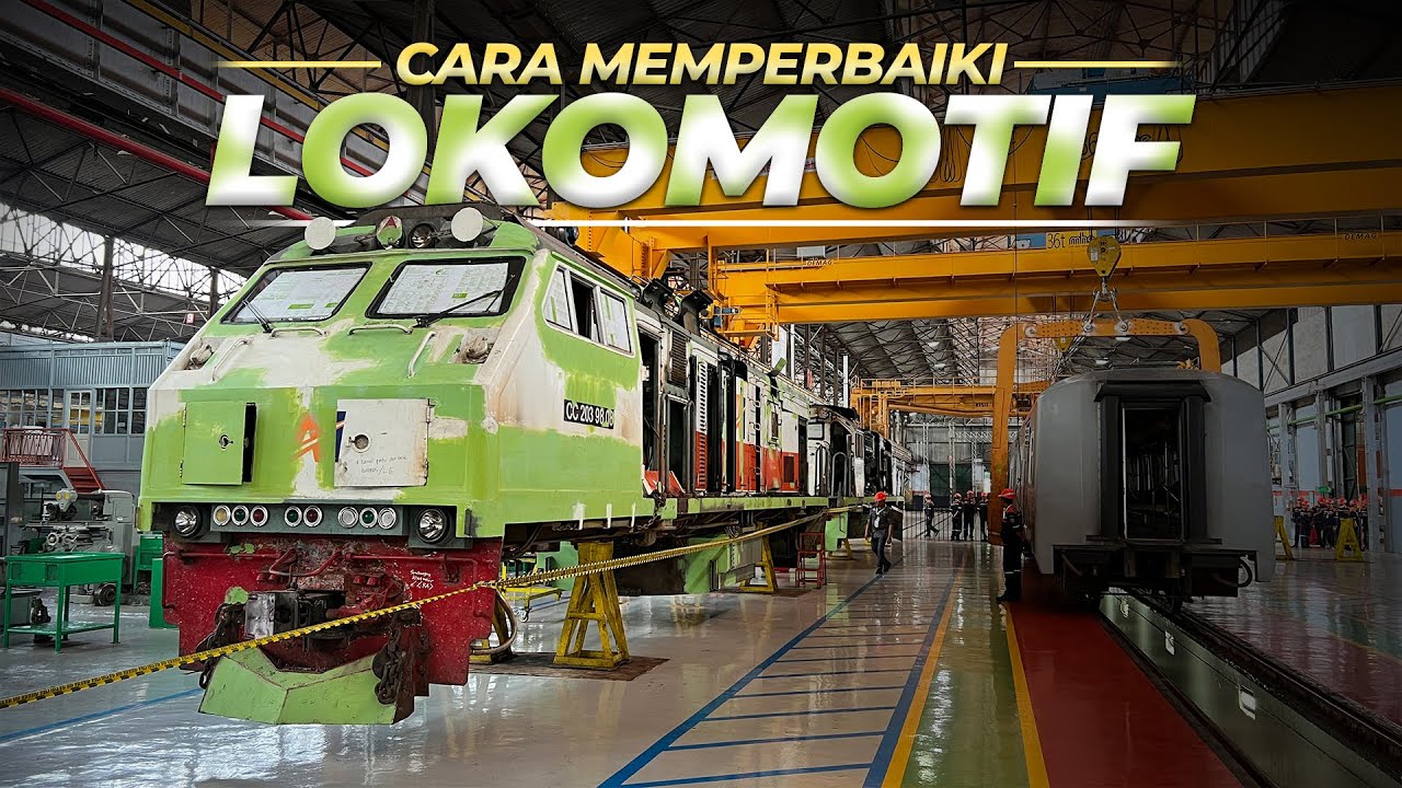 MASUK KEDALAM BENGKEL LOKOMOTIF TERBESAR | BALAI YASA YOGYAKARTA