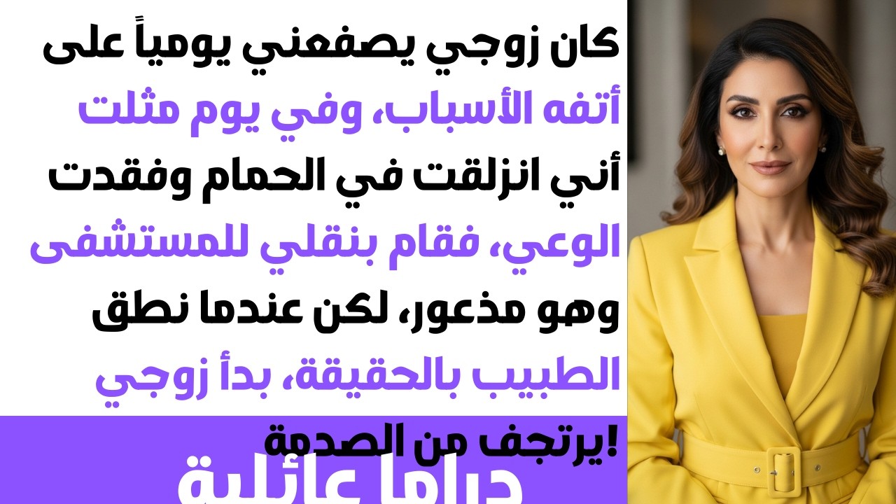 مثلت إني انزلقت في الحمام وفقدت الوعي🛁 زوجي أخذني فوراً للمستشفى🏥 ولكن عندما كشف الطبيب السر وقال