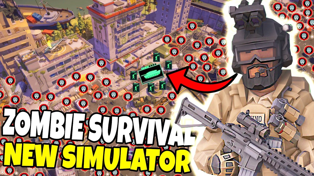 This New ZOMBIE SURVIVAL Simulator has TERRIFYING Military Battles!