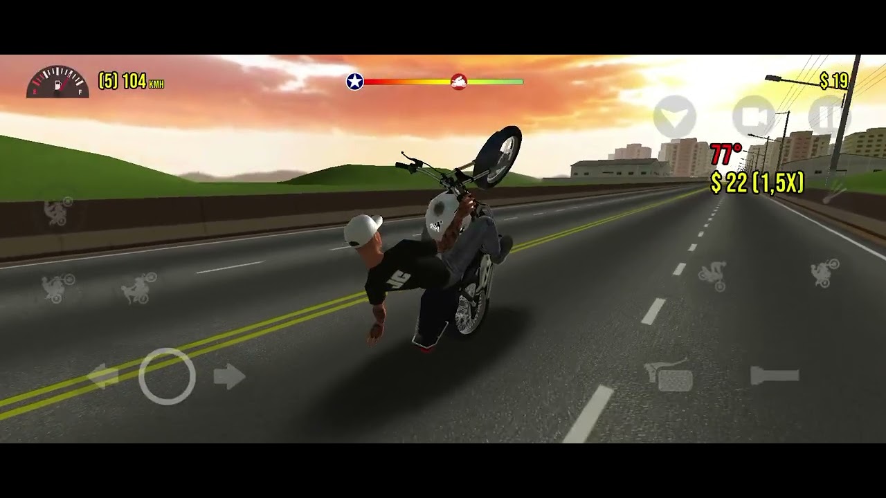 MotoVlog de start 160 no moto wheelie 3D no natal! (Grau & fuga) #244 #grau #video #moto #jogo 