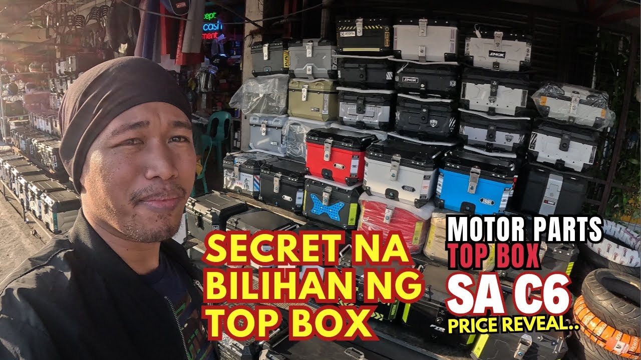 Bilihan ng mga  alloy and plastic TOP BOX, Sec, Duhan, Smok, Craken, Ftr Veneage etc.