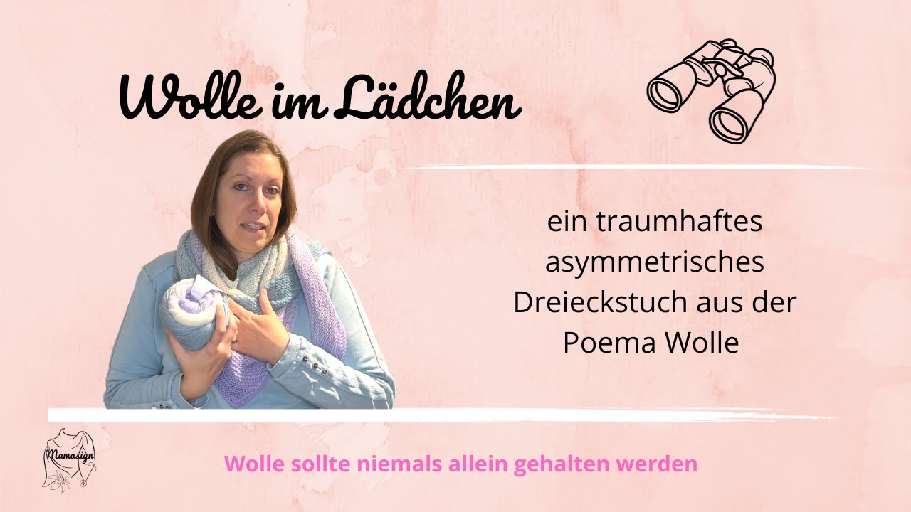 ein kuscheliges Tuch aus  nur einem Knäuel der Poema von Laines du Nord