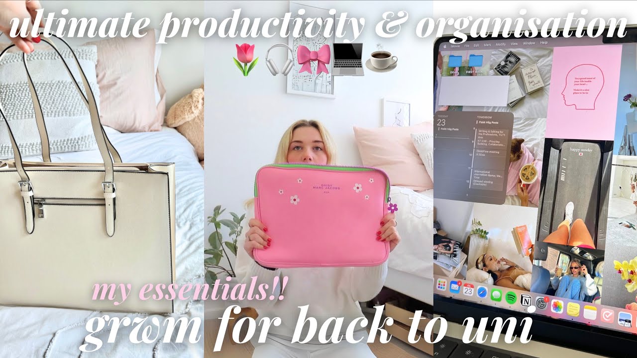 GRWM FOR BACK TO UNIVERSITY💌 *essential preparation steps for ultimate productivity & organisation