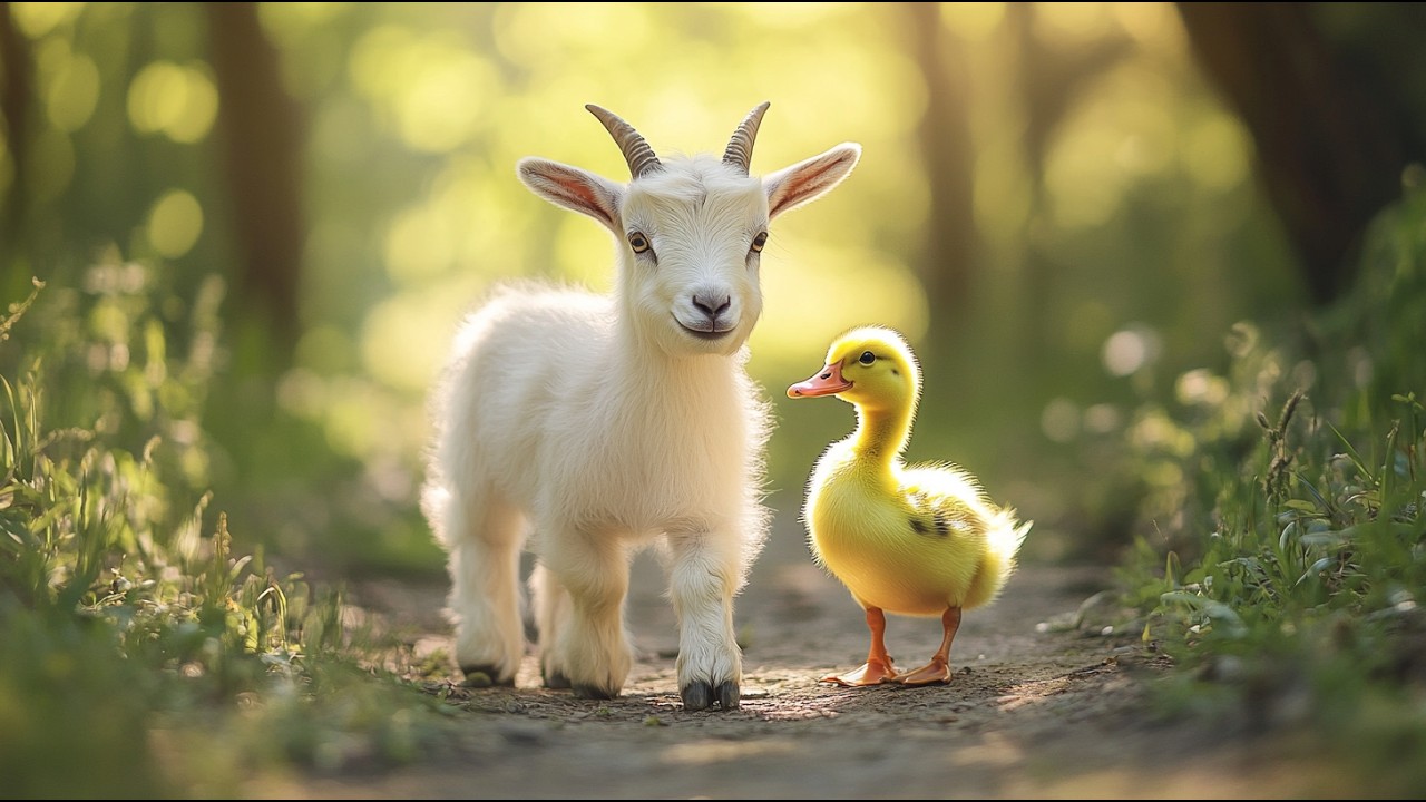Cute Animals Playing Together 4K UHD 🌿💖 – Adorable Baby Animals with Relaxing Healing Music