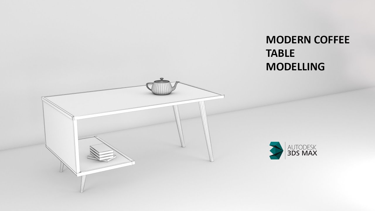 Modern Coffee Table Modelling | 3DS max 2022