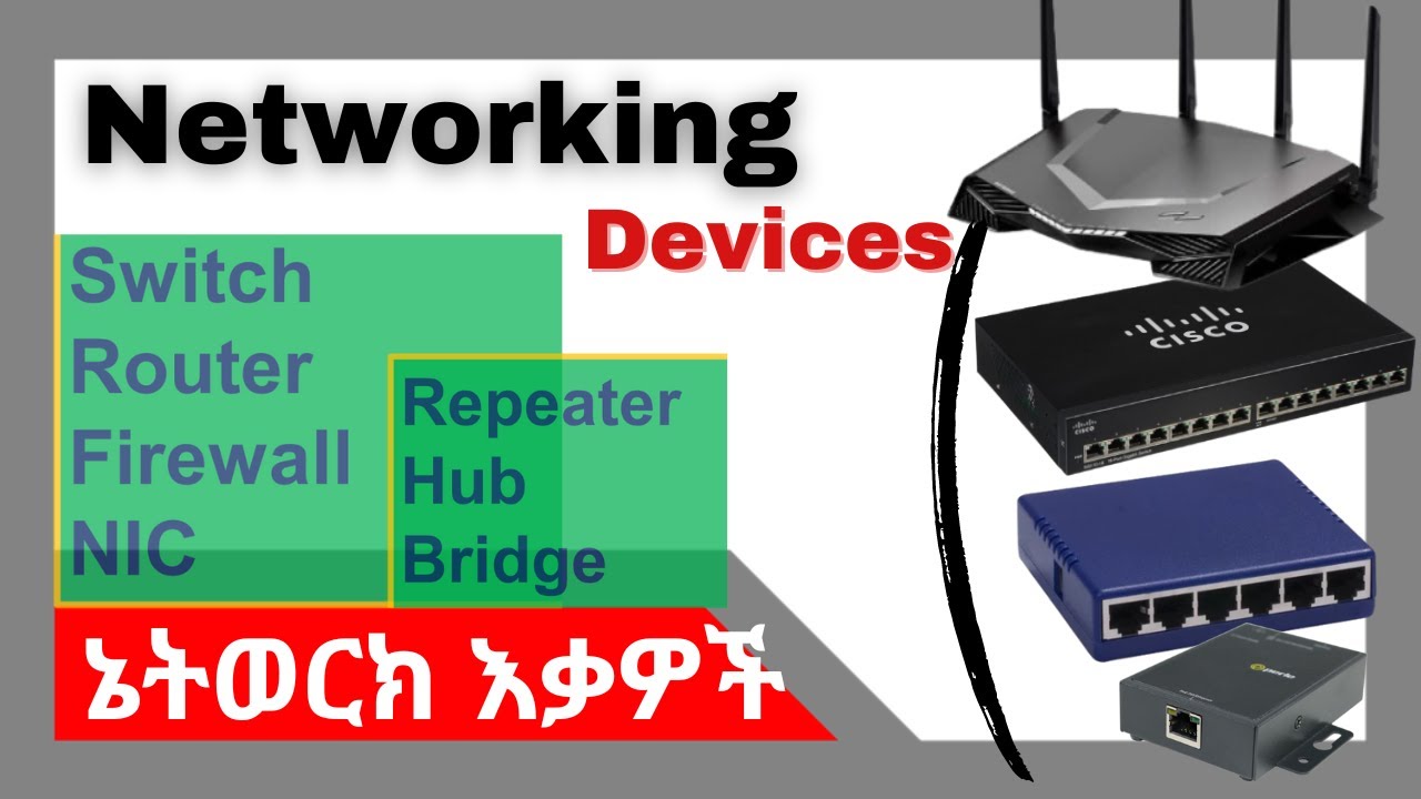 Networking Devices |ዋና ዋና የኔትወርክ እቃዎች