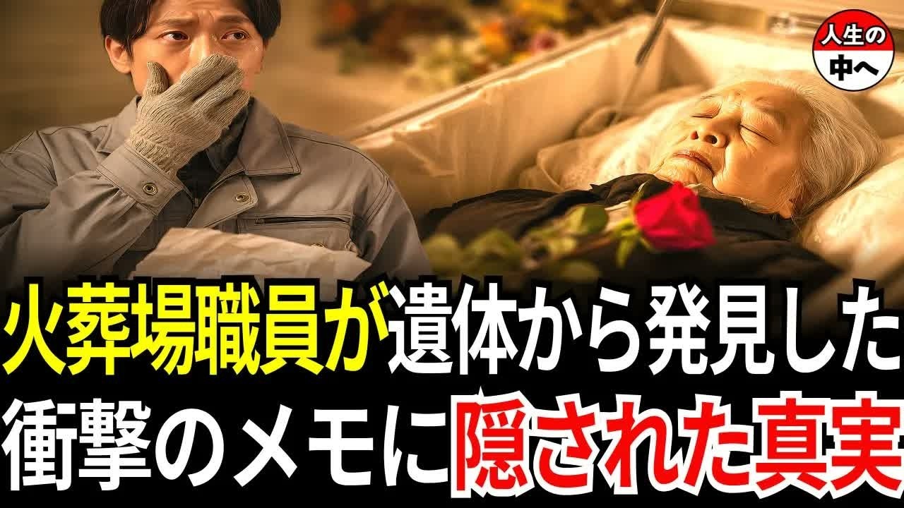 火葬場の職員が遺体の帯から衝撃的なメモを発見した   身元を確認した瞬間、全てが崩れ落ちた