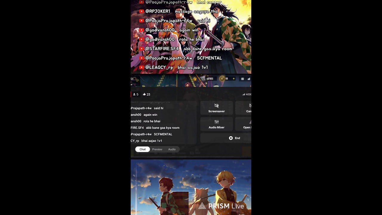 Live streaming of TNM scarfall gaming