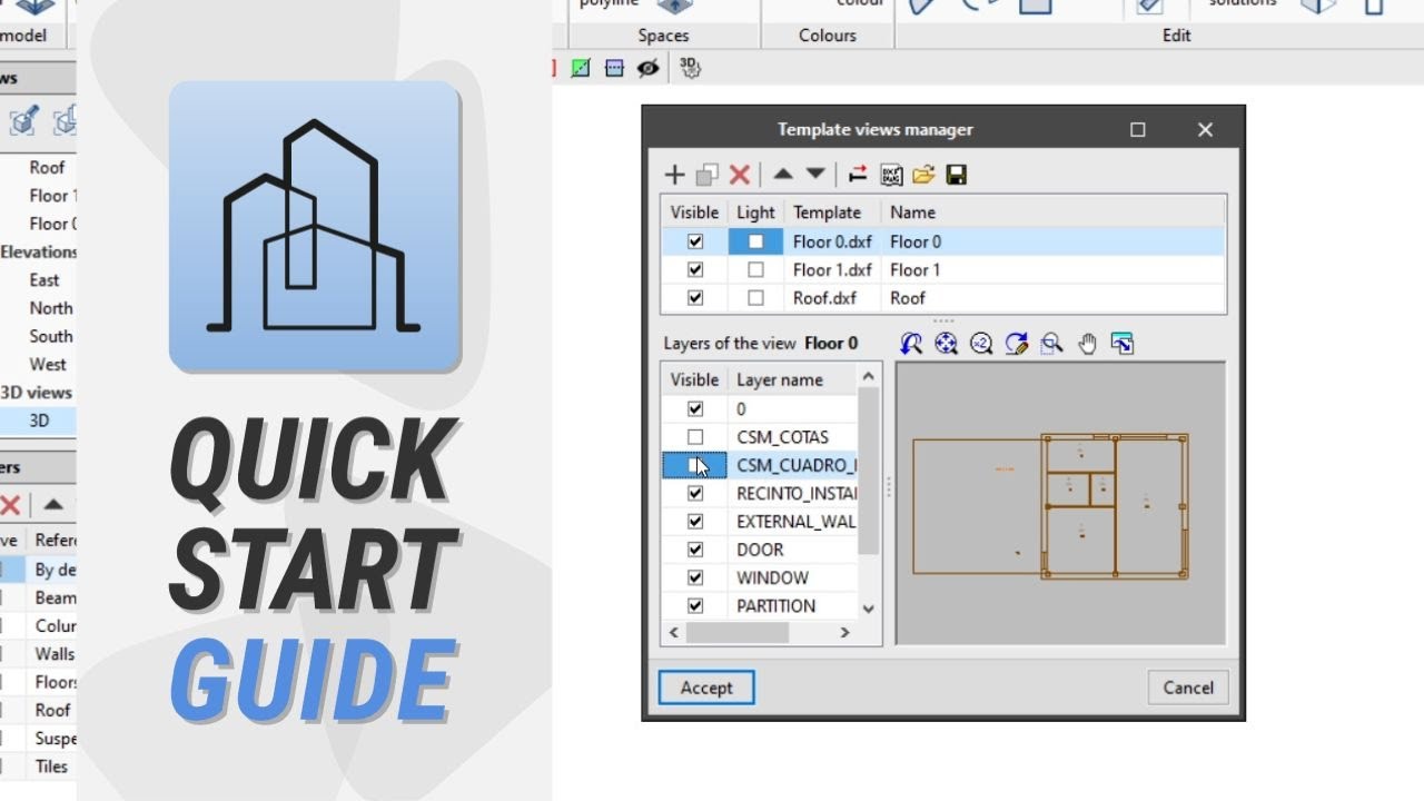 CYPE Architecture : importation de fonds de plan DXF/DWG