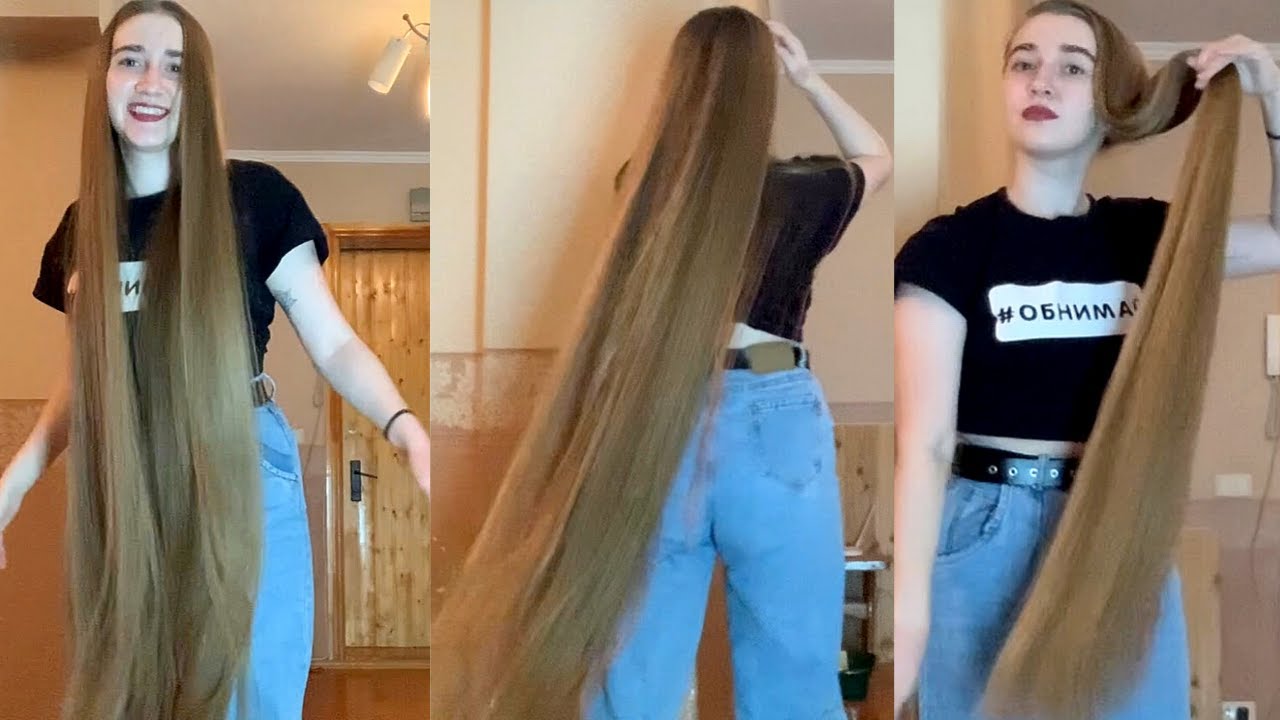 RealRapunzels | She Loves Her Super Silky Knee Length Hair (preview)
