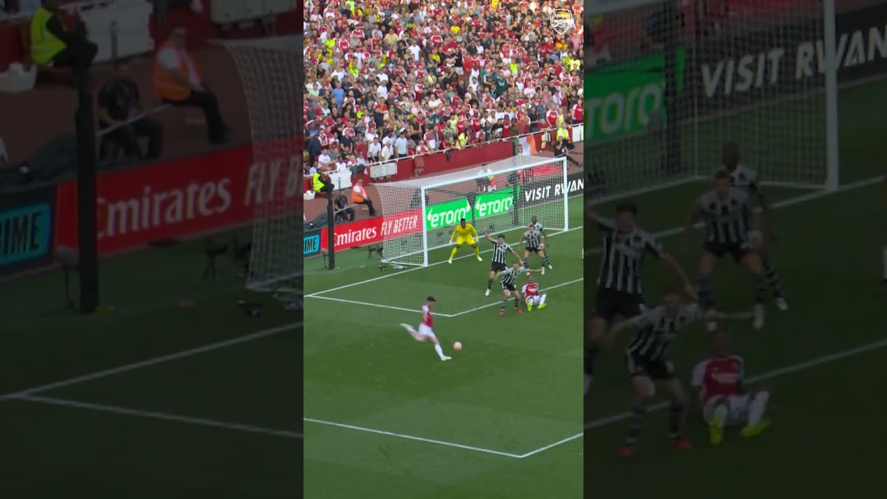 Declan Rice scores his first goal for The Arsenal!