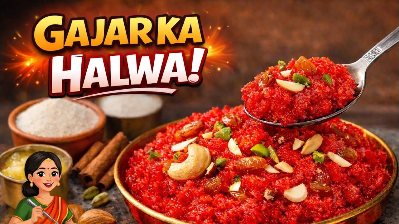 गाजर का हलवा रेसिपी 😋