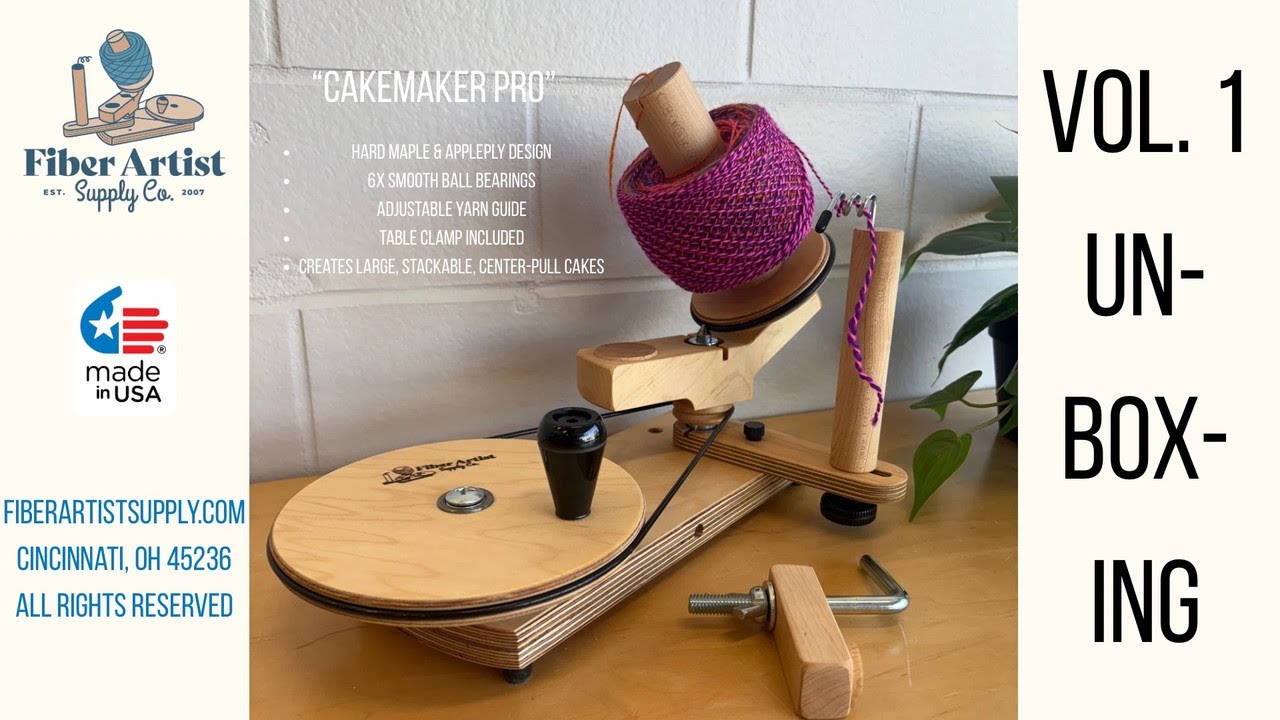 Volume 1: Unboxing & Set-up a Fiber Artist Supply Co. Jumbo Maple Yarn Ball Winder