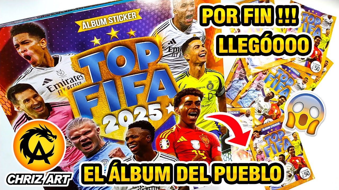 🔥😱 TOP FIFA 2025 ⚽ NUEVO ÁLBUM DE FÚTBOL !!! KBOOM EDITORIAL | CHRIZ ART