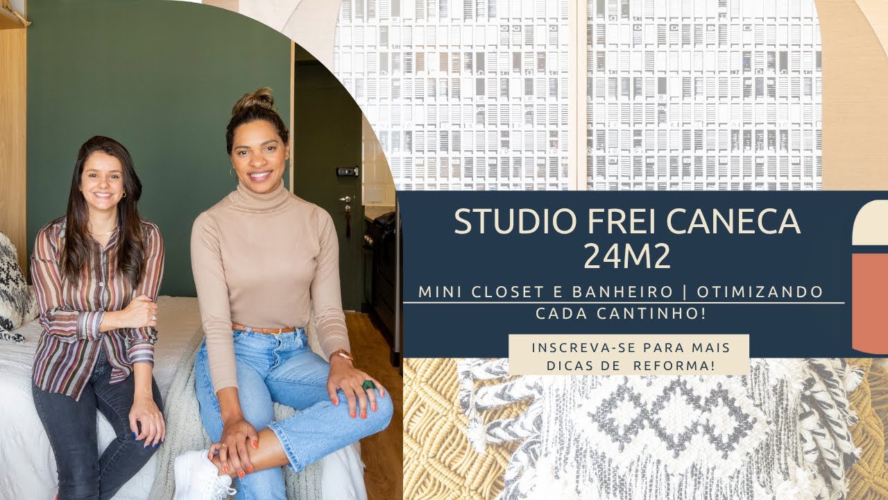 Transformação de Espaço: Studio de 24m² com Mini Closet e Banheiro | Otimizando Cada Cantinho!