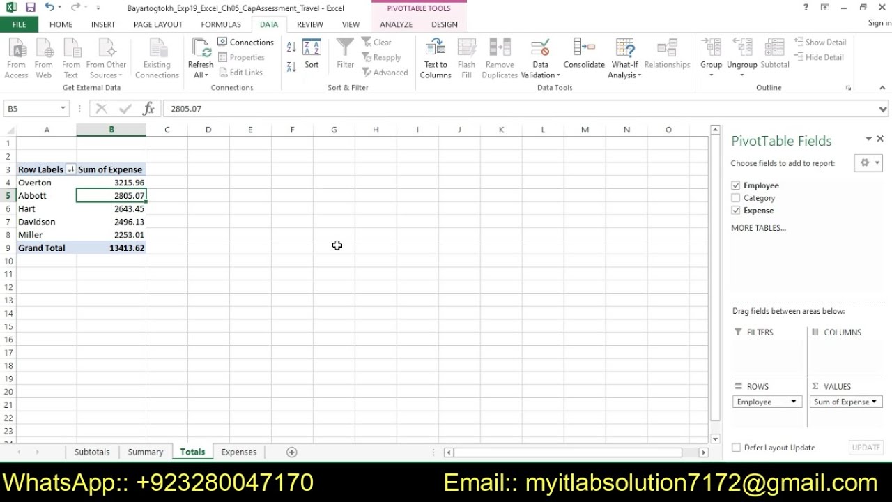 Exp19_Excel_Ch05_CapAssessment_Travel | Excel Chapter 5 Travel