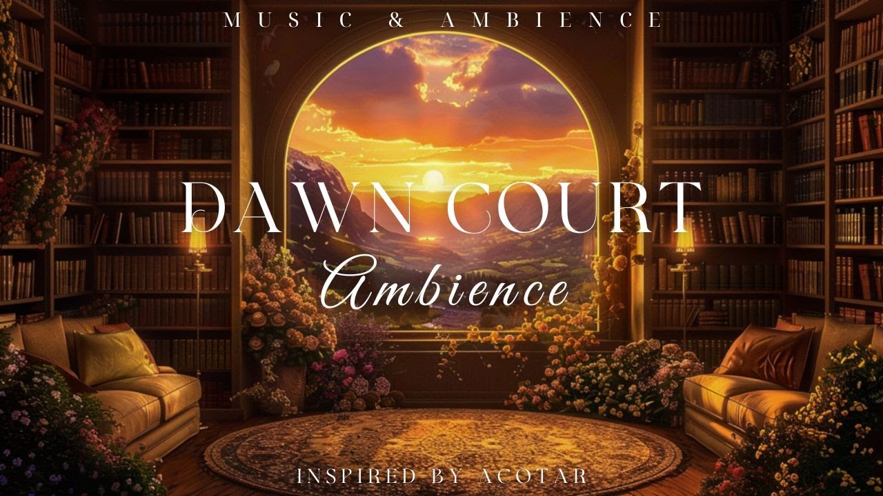 Dawn Court Library | ACOTAR Library Ambience Music | Music for Study, Work, Read & Relaxation