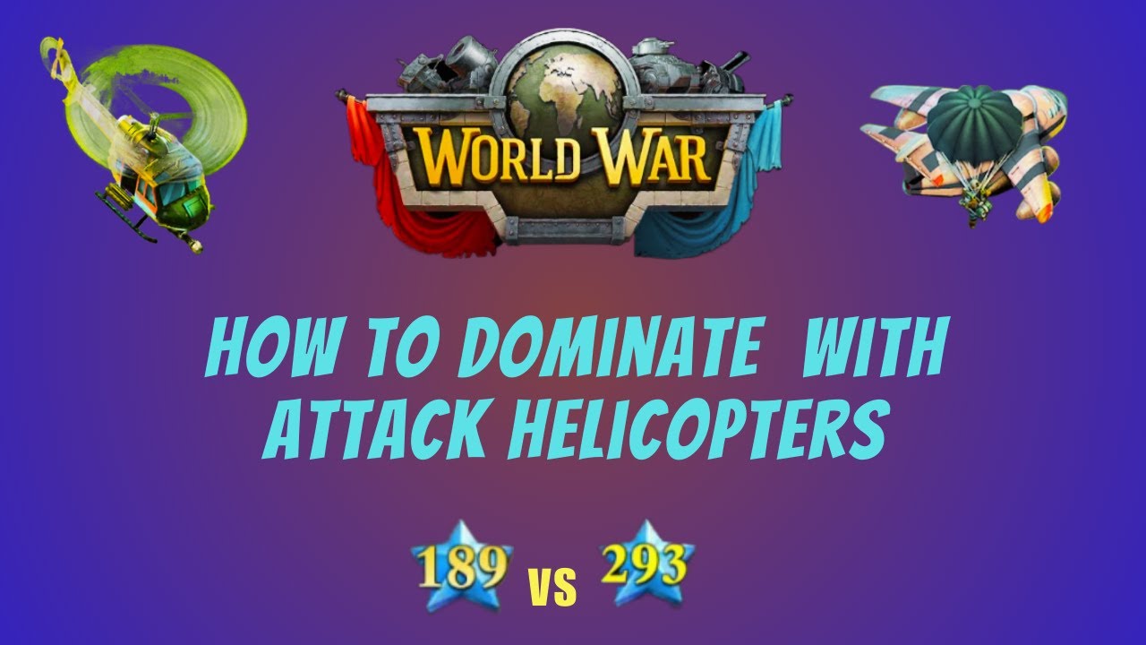 How to easily attack stronger opponents (Attack Helicopters and Paratroopers) | Dominations Guide