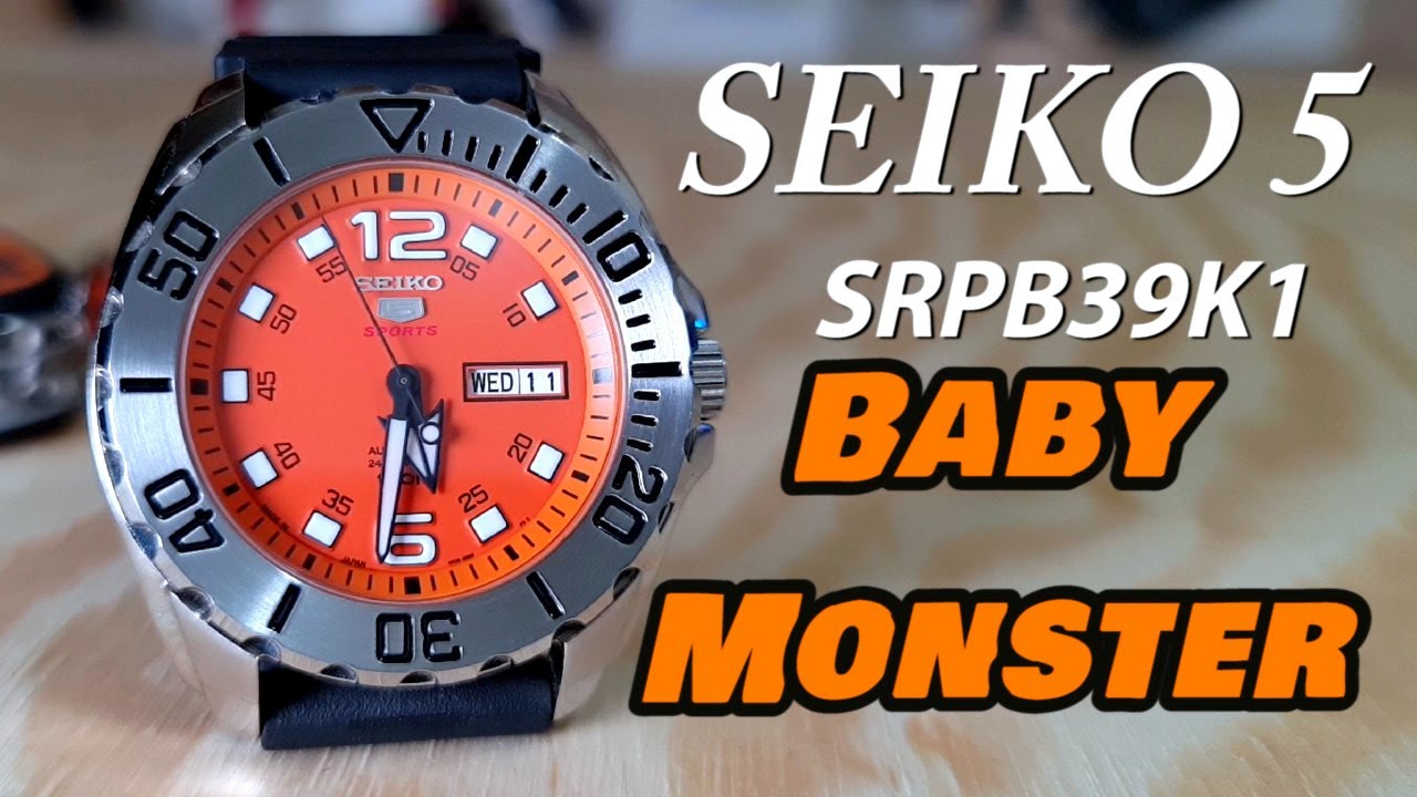 ⌚ Review SEIKO 5 - SRPB39K1 - BABY MONSTER - 4K - Una sólida alternativa a los Seiko Orange Monster