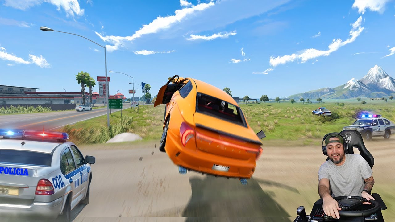 ¿La Policía Argentina Te Caza en BeamNG Drive? ¡Verdaderos Incidentes en el Tráfico!