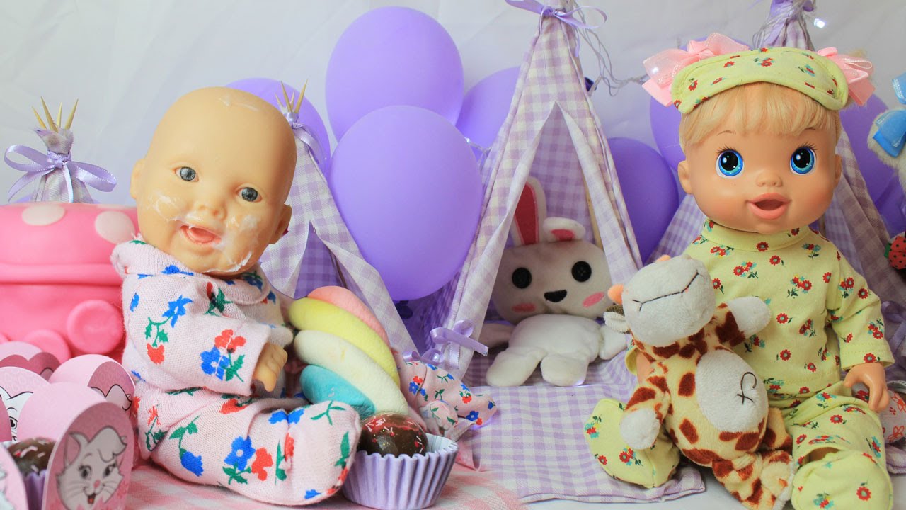Festa do Pijama das Bonecas | Aniversário Megie e Mia - Lilly Doll