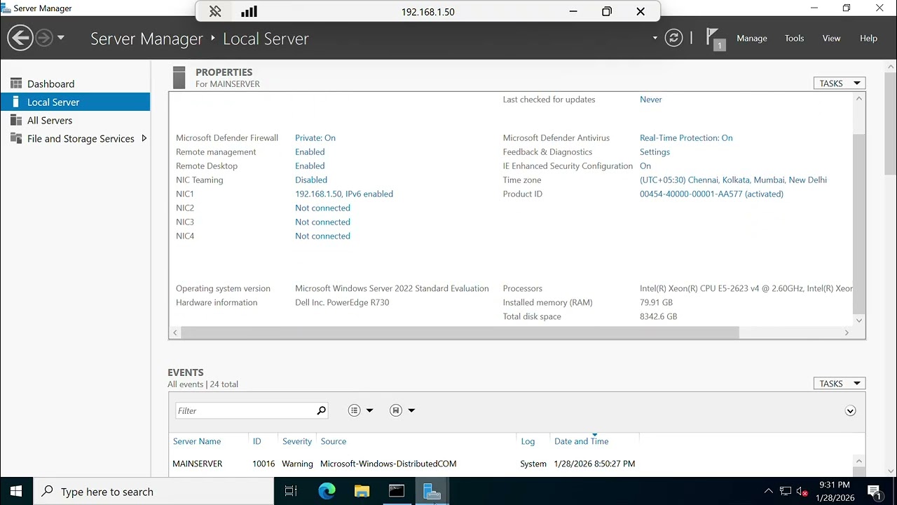 Active Directory installation step by step