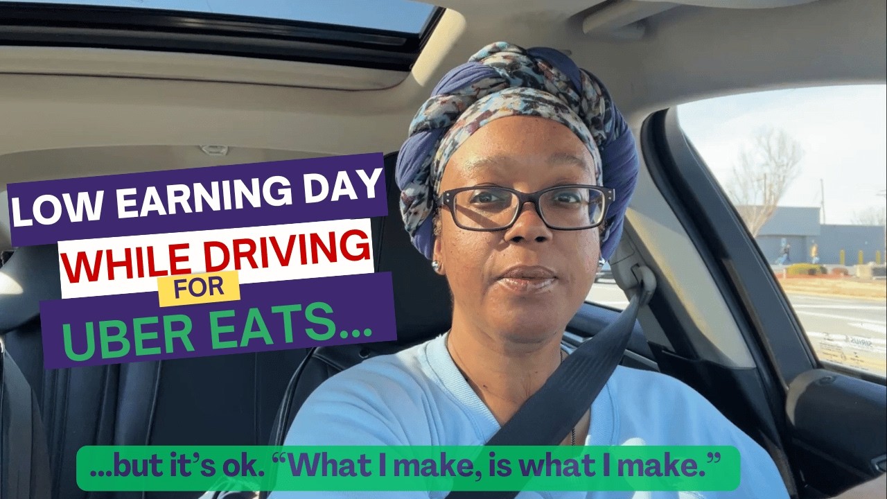 LOW EARNING DAY WHILE DRIVING FOR UBER EATS...