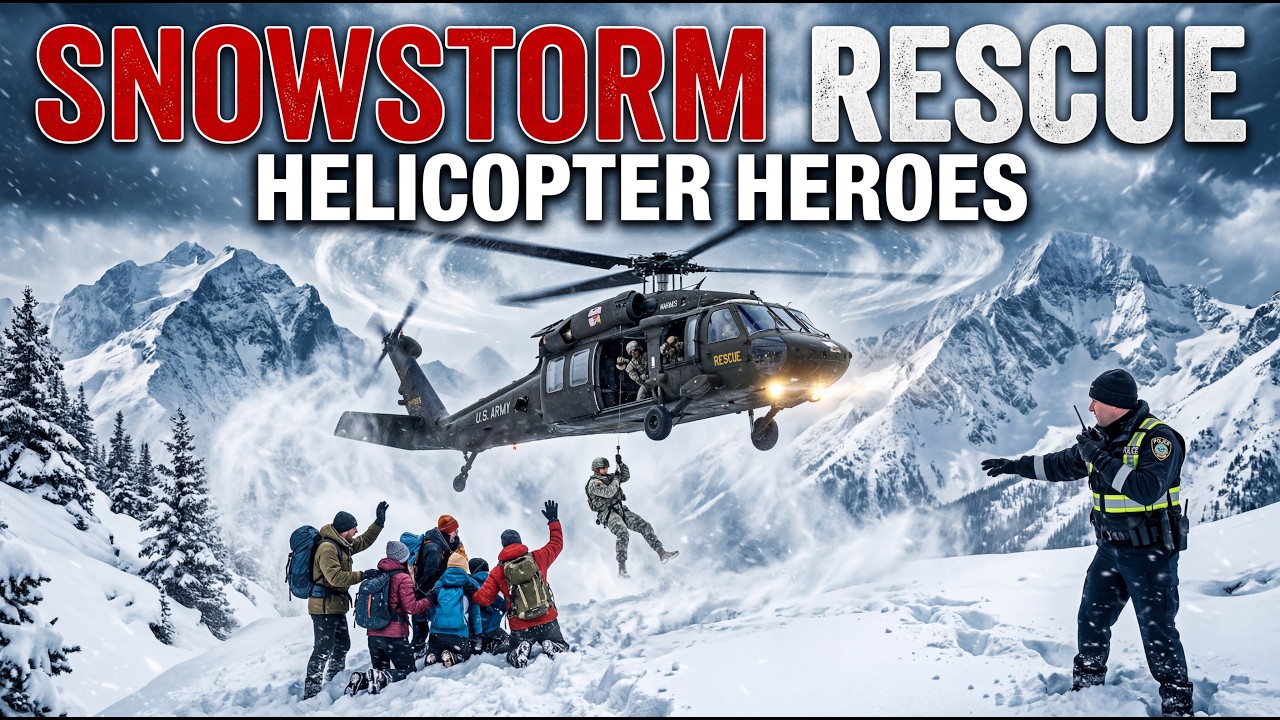 Snowstorm Disaster Rescue | American Police & Army Save Civilians | Cinematic AI Film