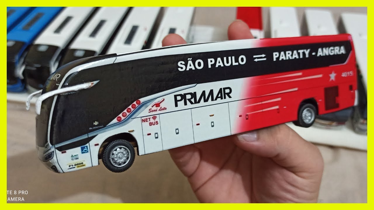 Miniaturas de Ônibus Realista 20 Unidades Fabricadas Para Maio 2024 EduBus Miniaturas