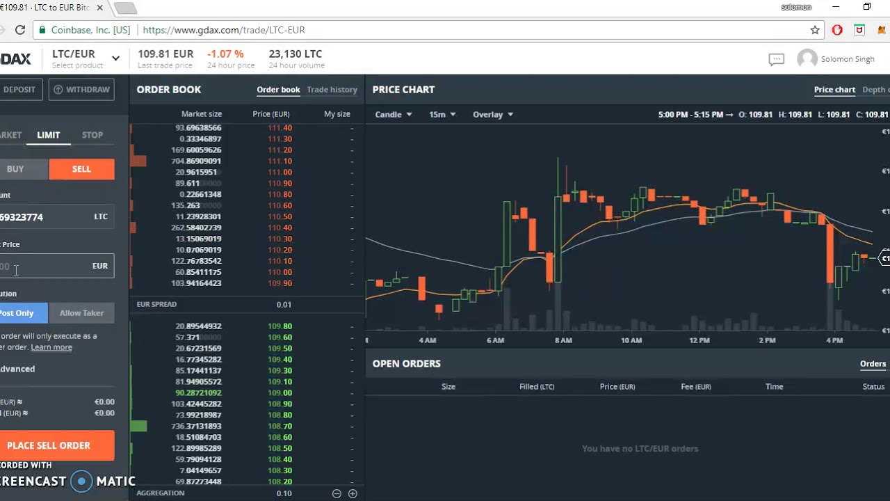 GDAX Tutorial for beginners (Plus trading tips)