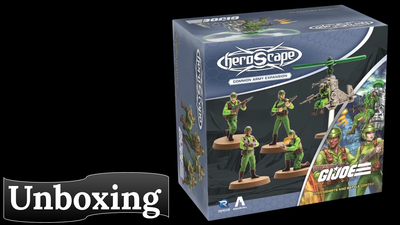 G.I. JOE Heroscape: Greenshirts & Battle Copter &ndash; Common Army Expansion: Unboxing
