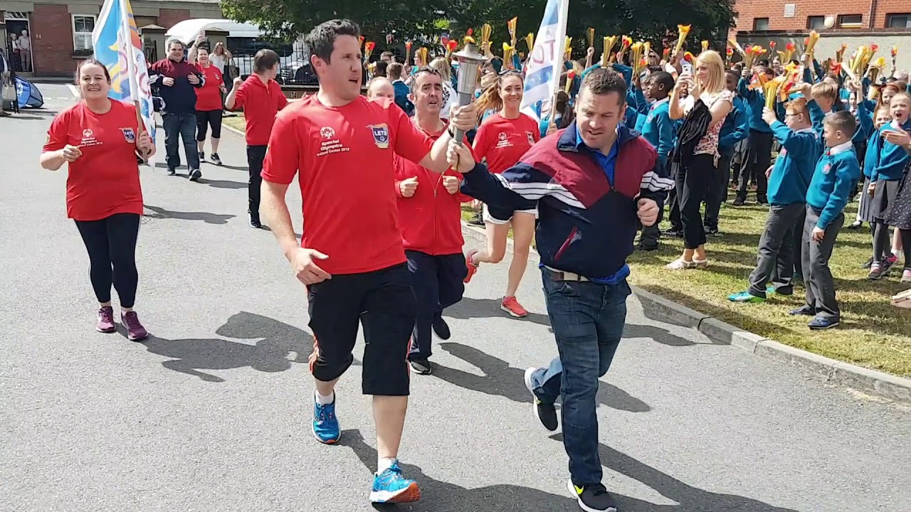 Special Olympics Athletes arriving at Realt Na Mara
