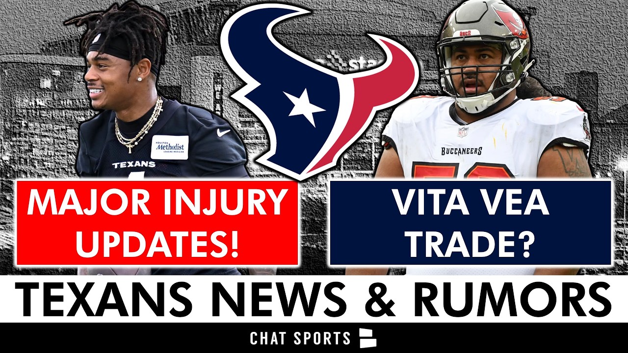 MAJOR Texans Injury Update 🚨 Texans Rumors On Vita Vea Trade + Training Camp Starting Up