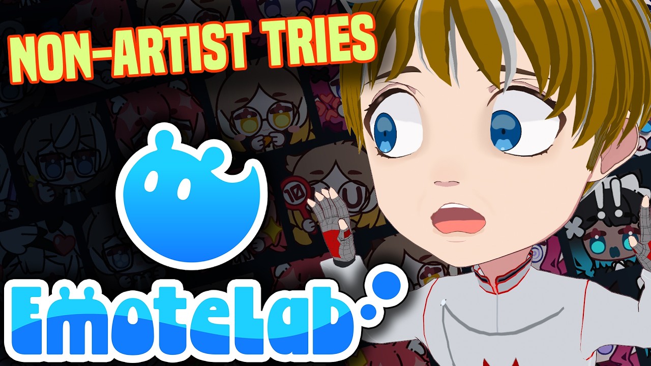 Non-artist tries artist things.  Oh dear. [EmoteLab] #zatsu #vtuber