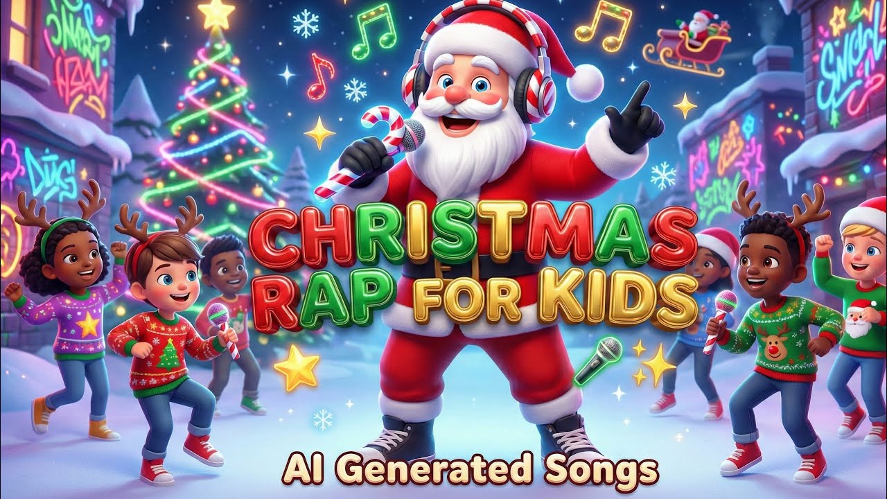 Christmas Rap for Kids 🎅🎤✨ | An AI Holiday Hip-Hop Song