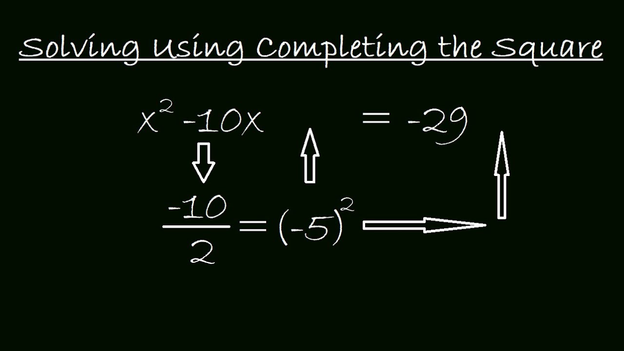 Solving by Completing the Square, Algebra 2, 3-5