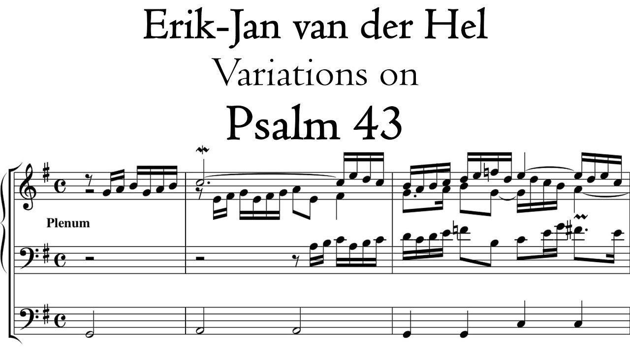 Van der Hel - Variations on Psalm 43 - Metzler organ, Poblet, Hauptwerk