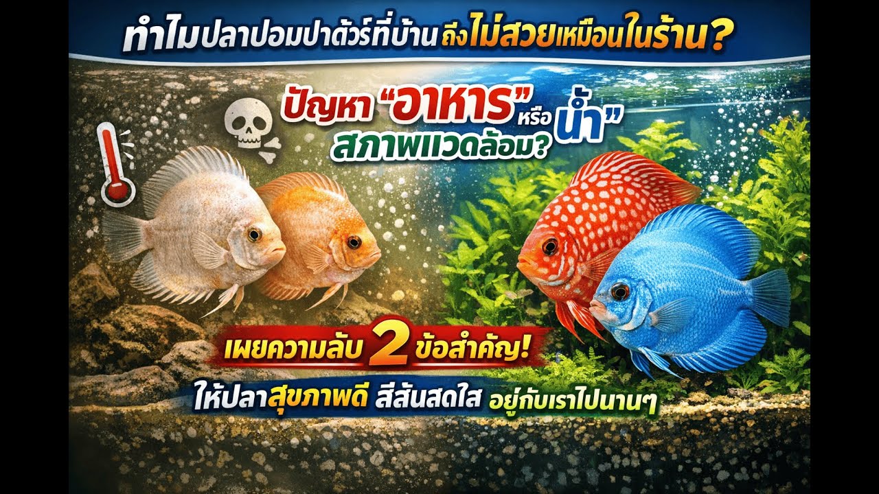 เลี้ยงปอมปาดัวร์แล้วตาย? สีซีด ไม่กินข้าว? ไขความลับที่หลายคนมองข้าม! 🐟✨