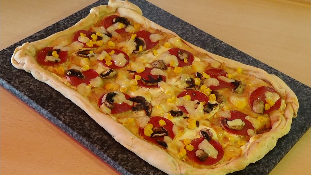 Rezept: Pizzateig selber machen schnell ohne Hefe arbeiten