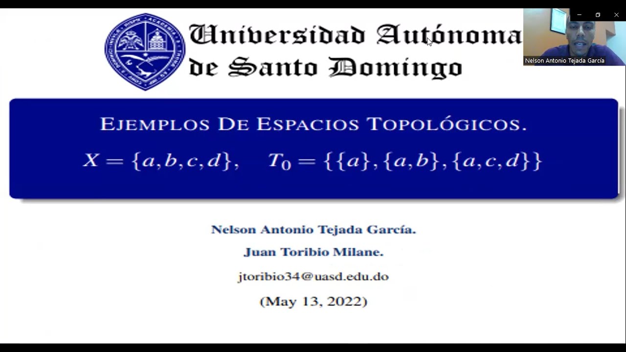 3-EJEMPLOS DE ESPACIOS TOPOLÓGICOS | Topología Básica.