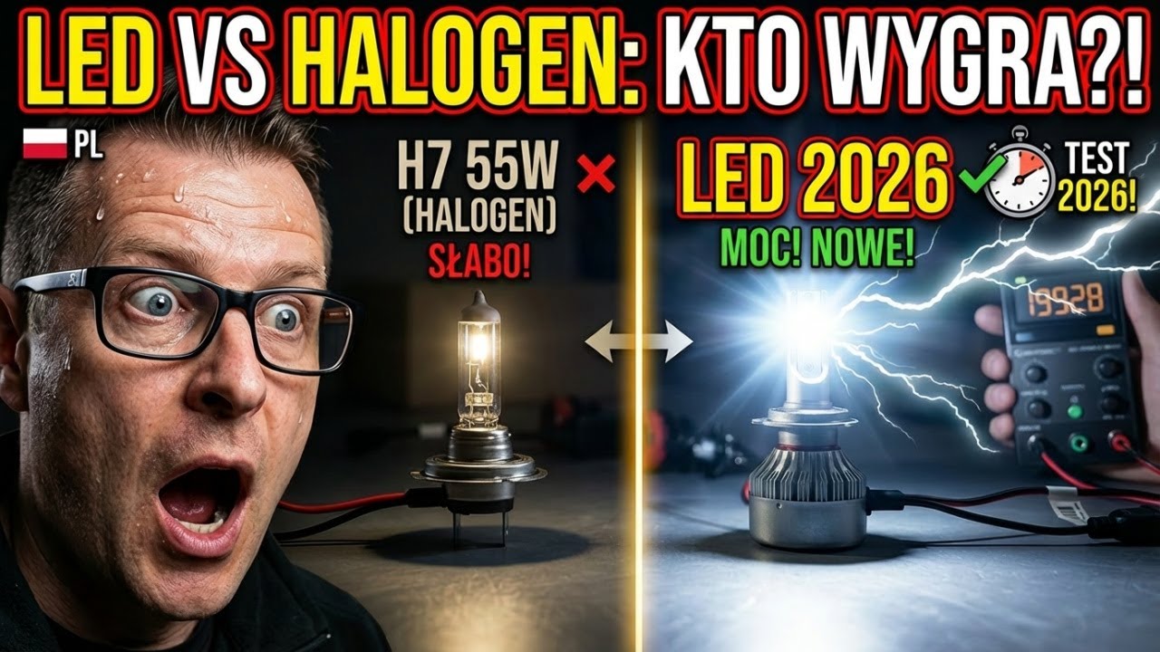 Halogen 55W vs nowoczesne LED – który świeci jasniej?
