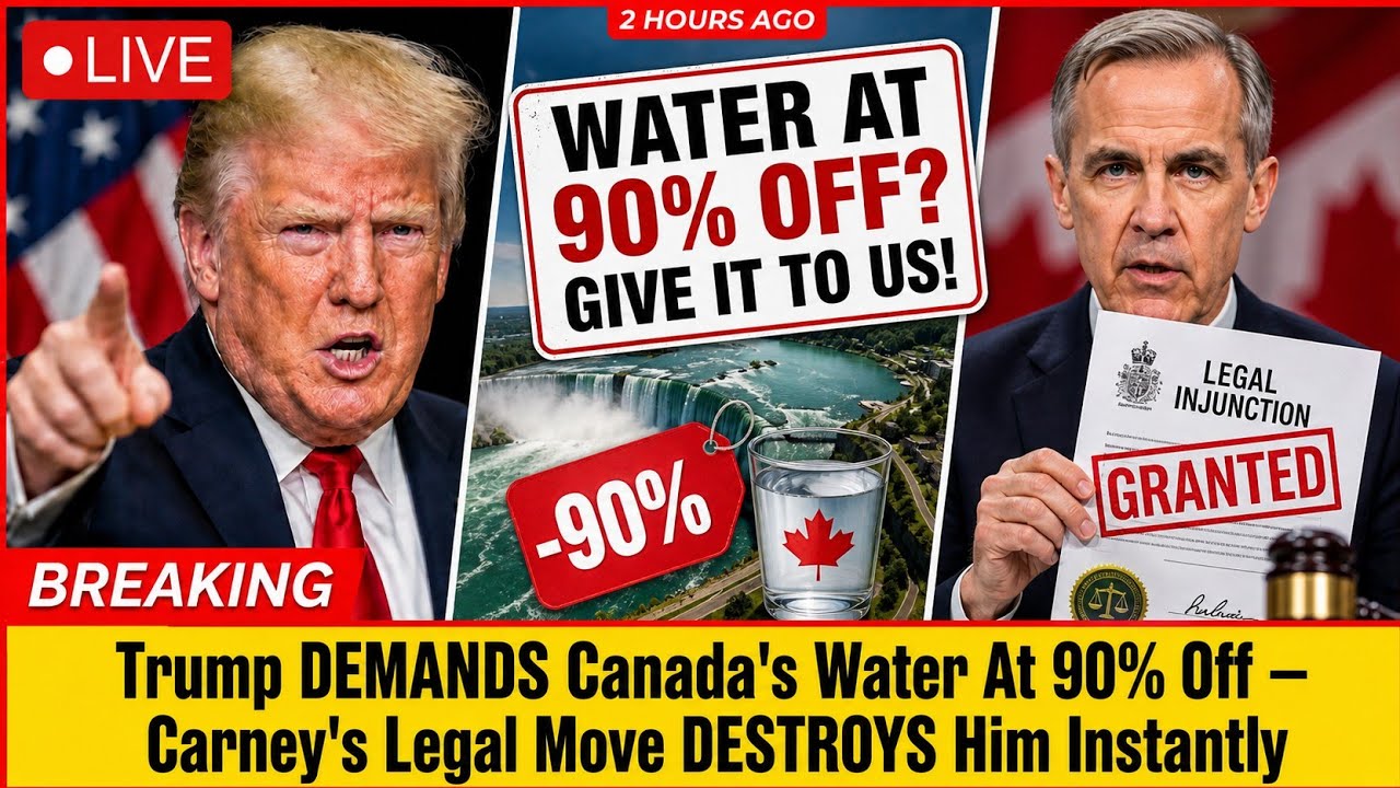 2 HOURS AGO: Trump DEMANDS Canada's Water At 90% Off &mdash; Carney's Legal Move DESTROYS Him Instantly