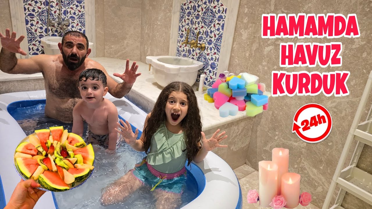 HAMAMDA 24 SAAT DEV HAVUZ İÇİNDE KALDIK!!POYRAZ ELİF ANNESİNE KIŞKIRTMA YAPTI!!