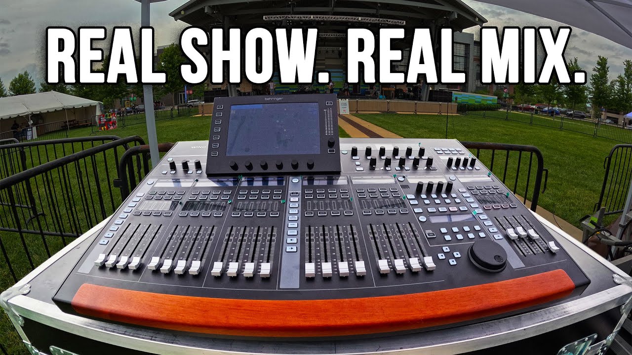 Mixing a Band with Behringer Wing:  Full Set-up and Gear Overview